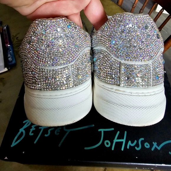 Betsey Johnson Rhinestone Sneakers - Picture 3 of 7